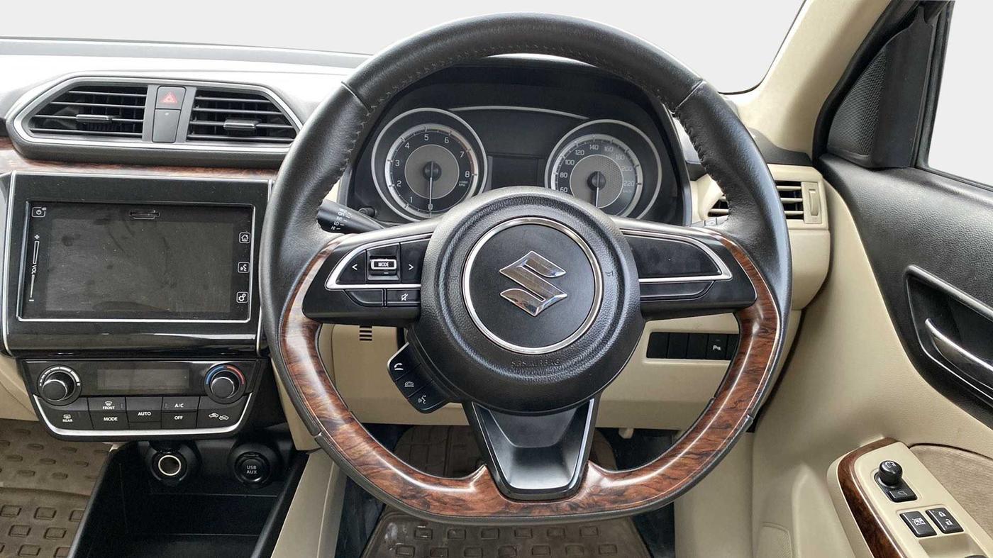 2017 Maruti Dzire ZXI PLUS AMT, Petrol, Automatic, 45,699 km, Steering Wheel Close Up
