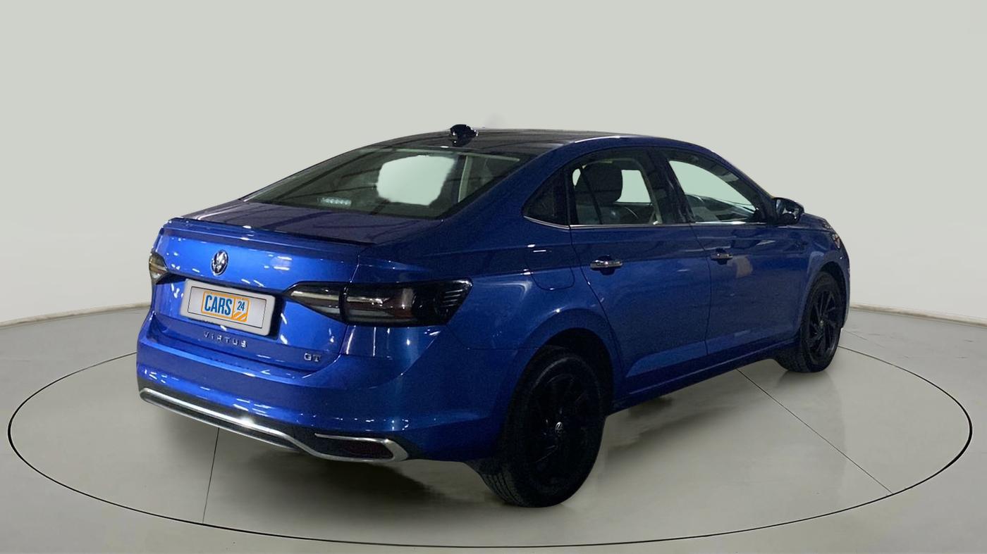 2022 Volkswagen VIRTUS GT PLUS TSI 1.5 EVO DSG, Petrol, Automatic, 8,019 km, Right Back Diagonal