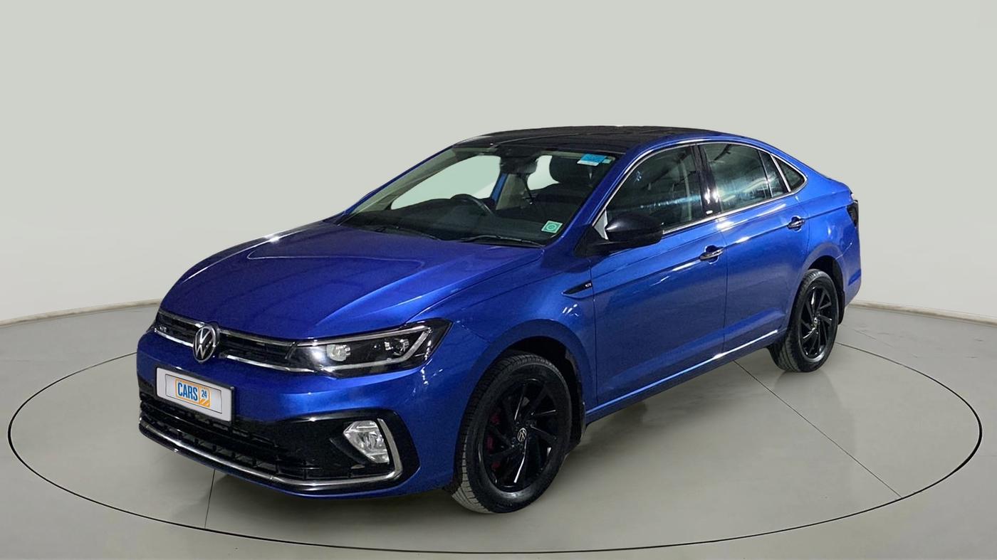 2022 Volkswagen VIRTUS GT PLUS TSI 1.5 EVO DSG, Petrol, Automatic, 8,019 km, Left Front Diagonal