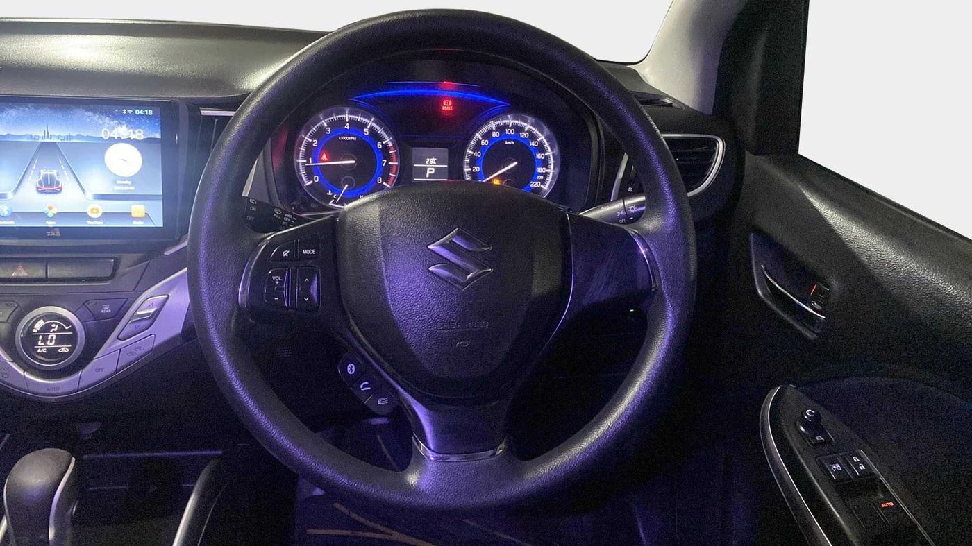2017 Maruti Baleno DELTA CVT PETROL 1.2, Petrol, Automatic, 45,056 km, Steering Wheel Close Up