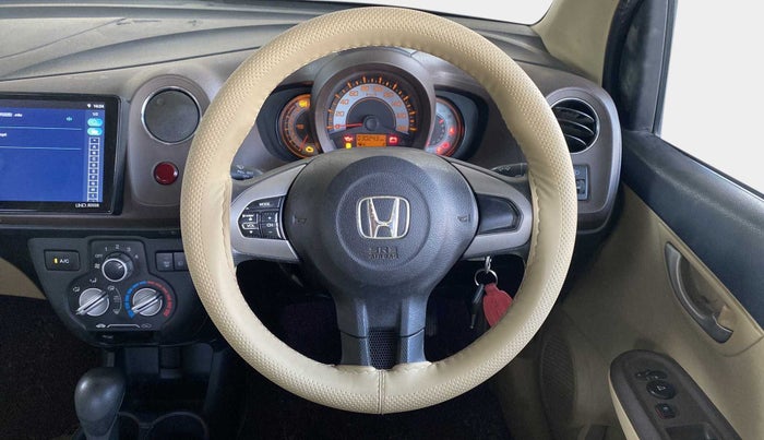 2013 Honda Brio VX AT, Petrol, Automatic, 30,267 km, Steering Wheel Close Up