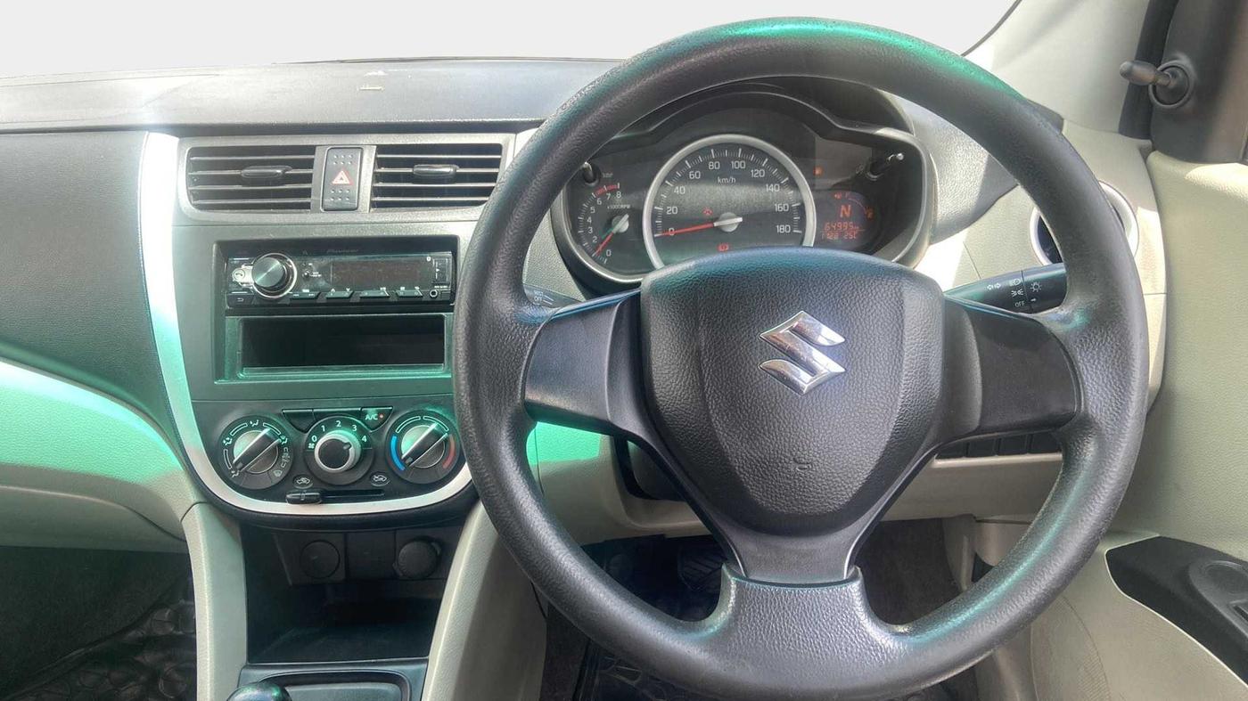 2014 Maruti Celerio VXI AMT, Petrol, Automatic, 64,759 km, Steering Wheel Close Up