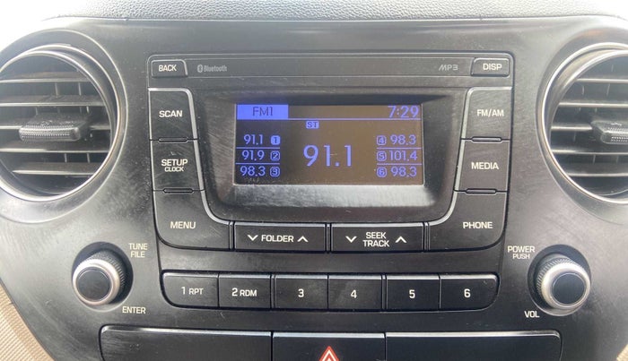 2017 Hyundai Grand i10 ASTA (O) AT 1.2 KAPPA VTVT, Petrol, Automatic, 28,892 km, Infotainment system - Button has minor damage