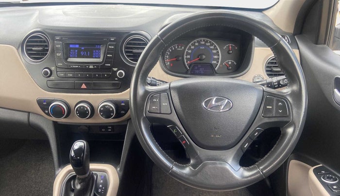 2017 Hyundai Grand i10 ASTA (O) AT 1.2 KAPPA VTVT, Petrol, Automatic, 28,892 km, Steering Wheel Close Up