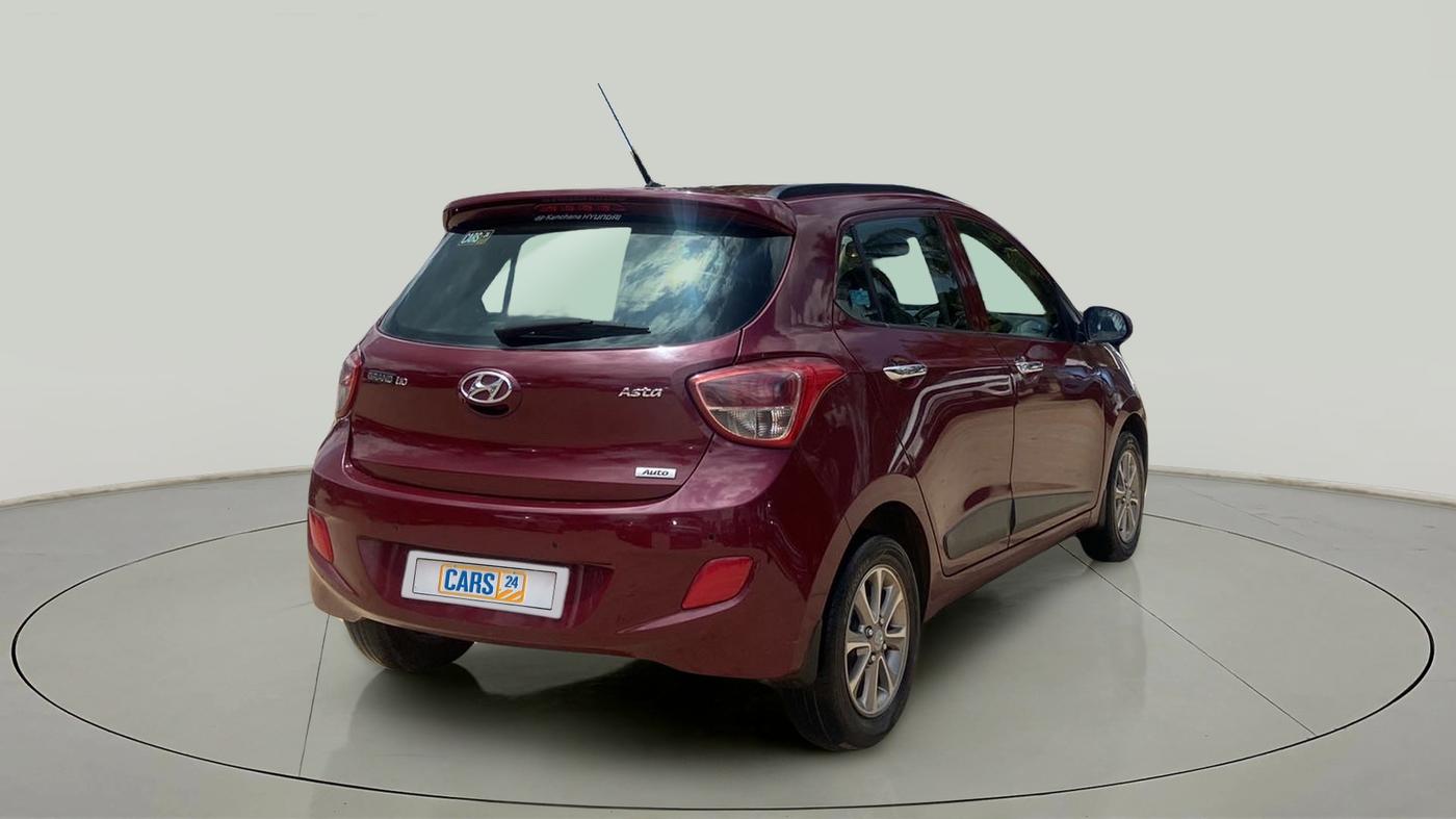 2017 Hyundai Grand i10 ASTA (O) AT 1.2 KAPPA VTVT, Petrol, Automatic, 28,892 km, Right Back Diagonal