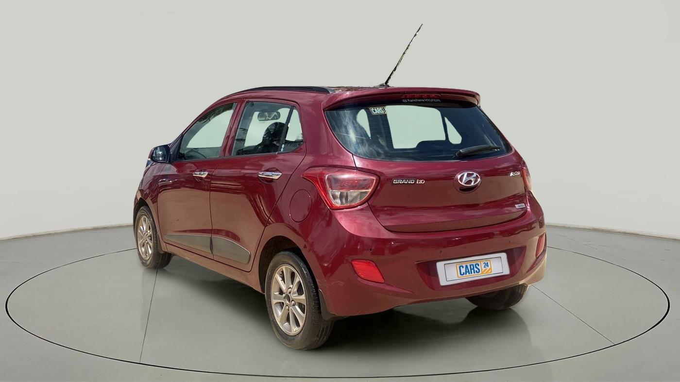 2017 Hyundai Grand i10 ASTA (O) AT 1.2 KAPPA VTVT, Petrol, Automatic, 28,892 km, Left Back Diagonal