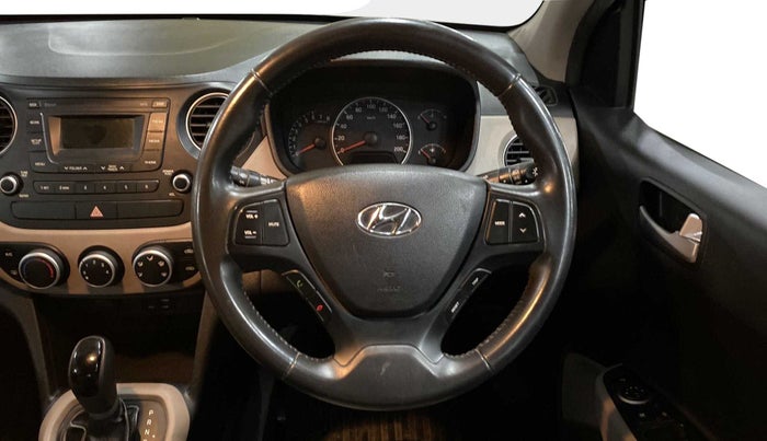 2016 Hyundai Grand i10 ASTA (O) AT 1.2 KAPPA VTVT, Petrol, Automatic, 56,796 km, Steering Wheel Close Up