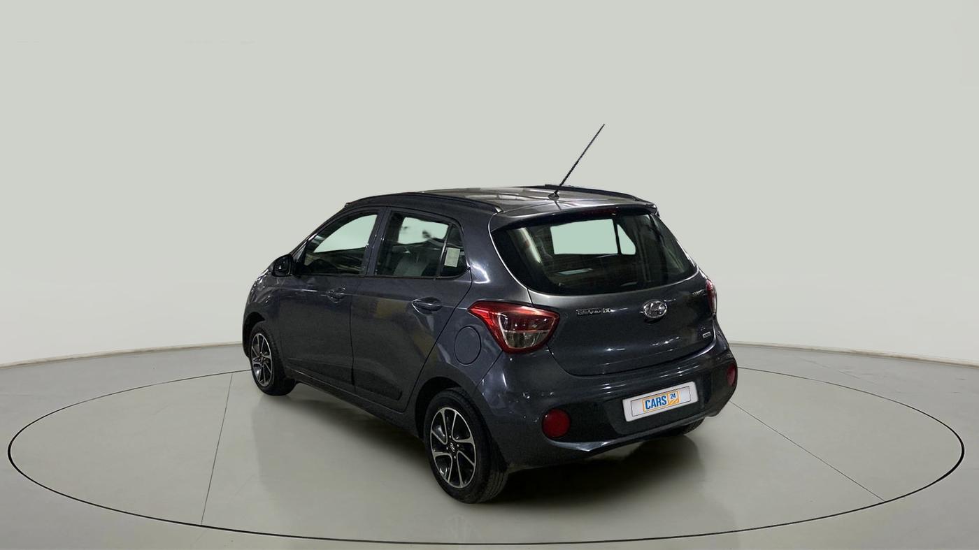 2018 Hyundai Grand i10 SPORTZ (O) AT 1.2 KAPPA VTVT, Petrol, Automatic, 28,023 km, Left Back Diagonal