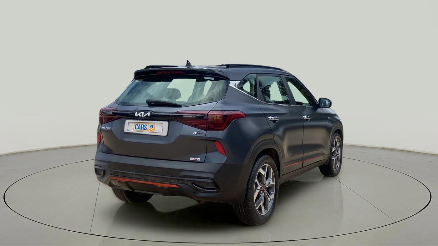 2021 KIA SELTOS X LINE 1.4 PETROL DCT, Petrol, Automatic, 81,600 km, Right Back Diagonal
