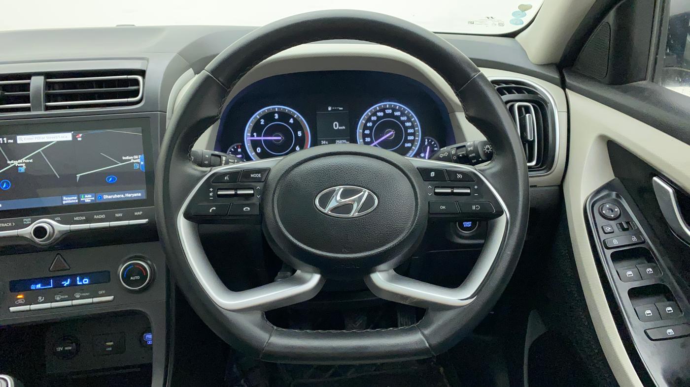 2021 Hyundai Creta SX 1.5 DIESEL, Diesel, Manual, 27,006 km, Steering Wheel Close Up