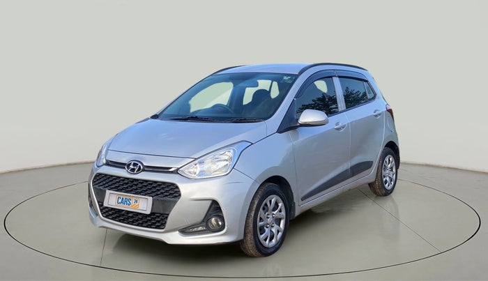 2017 Hyundai Grand i10 SPORTZ (O) 1.2 KAPPA VTVT, Petrol, Manual, 26,121 km, Left Front Diagonal