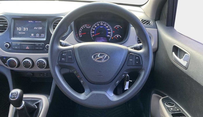 2017 Hyundai Grand i10 SPORTZ (O) 1.2 KAPPA VTVT, Petrol, Manual, 26,121 km, Steering Wheel Close Up