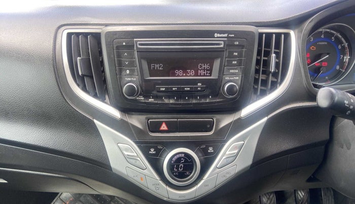 2016 Maruti Baleno ZETA PETROL 1.2, Petrol, Manual, 60,614 km, Air Conditioner