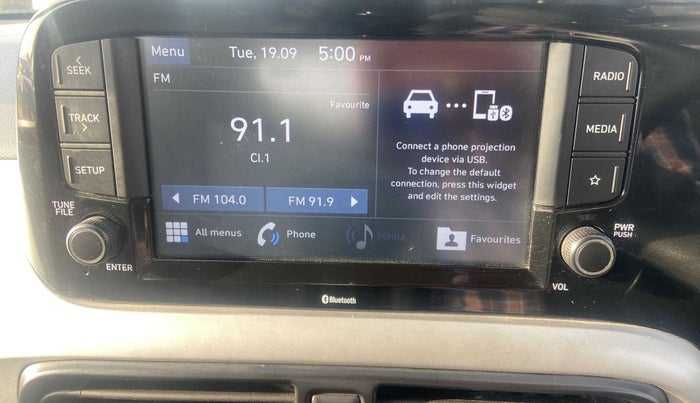 2020 Hyundai GRAND I10 NIOS SPORTZ AMT 1.2 KAPPA VTVT, Petrol, Automatic, 8,643 km, Infotainment system - Front speakers missing / not working