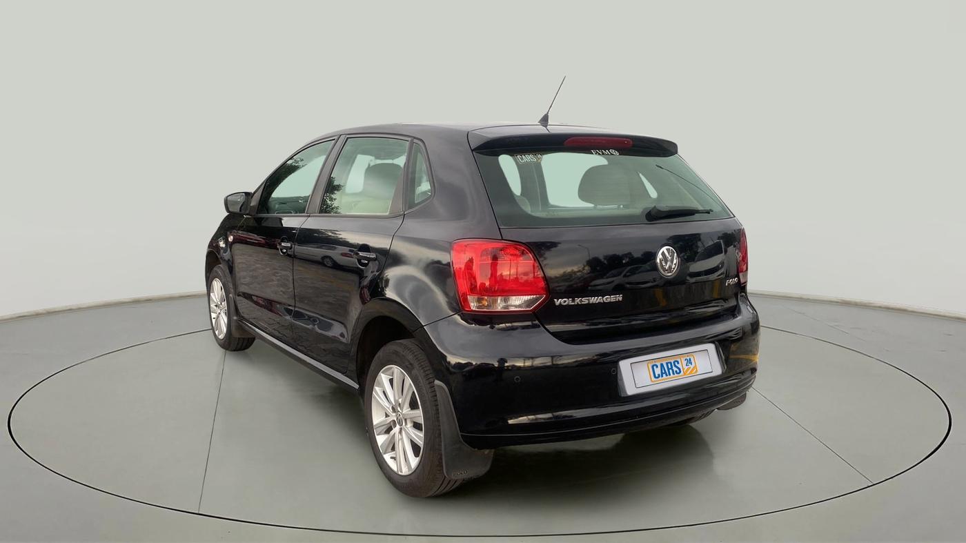 2013 Volkswagen Polo HIGHLINE1.2L, Petrol, Manual, 1,05,442 km, Left Back Diagonal