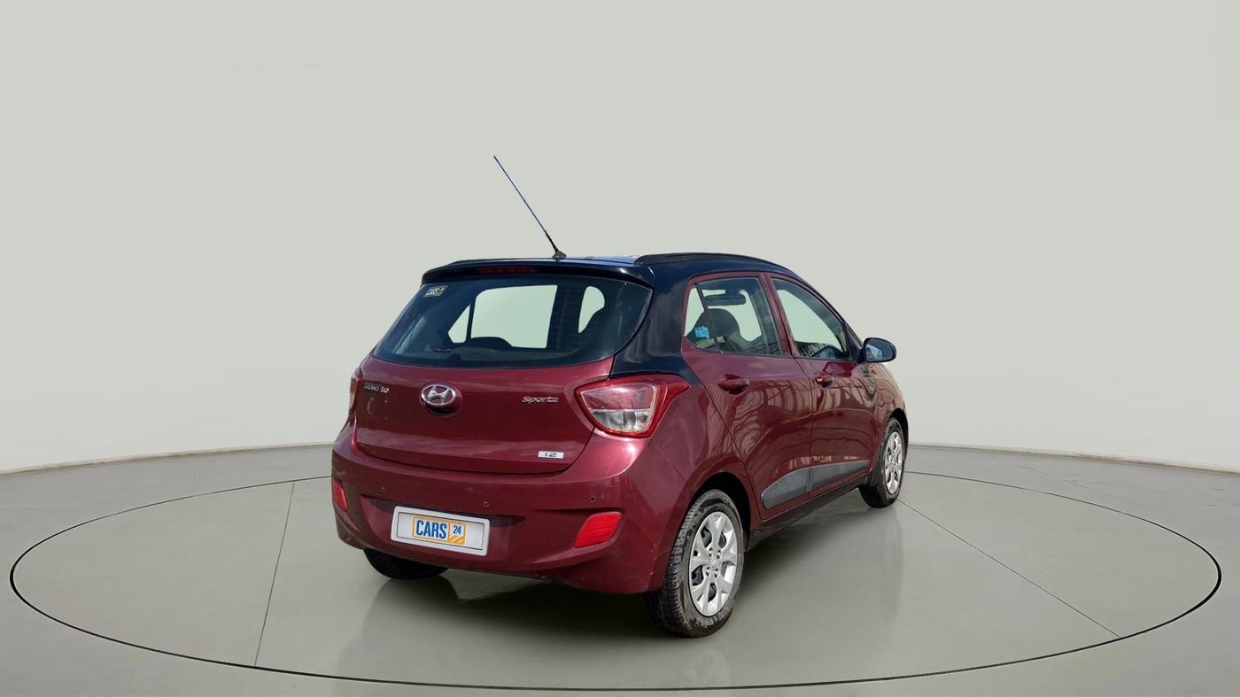 2015 Hyundai Grand i10 SPORTZ 1.2 KAPPA VTVT, Petrol, Manual, 53,972 km, Right Back Diagonal