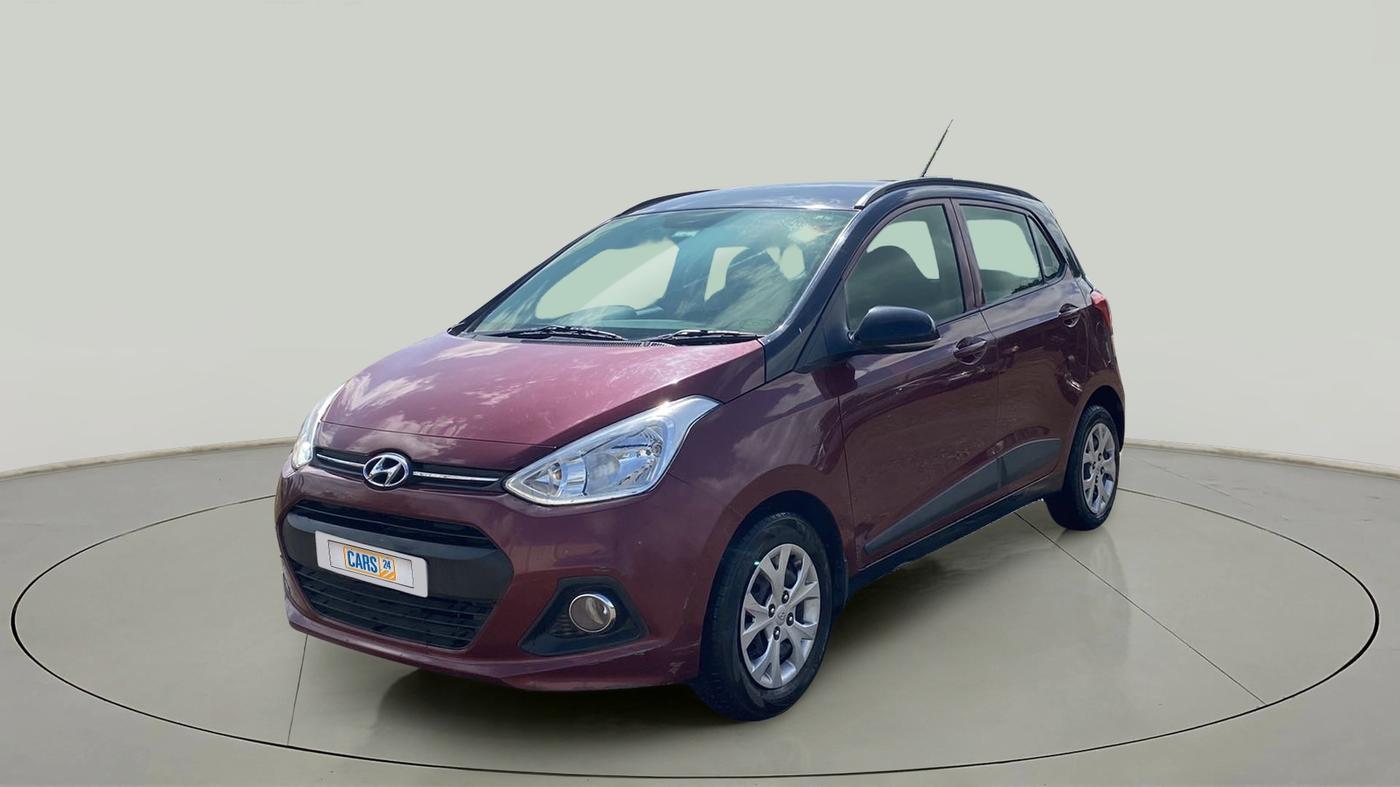 2015 Hyundai Grand i10 SPORTZ 1.2 KAPPA VTVT, Petrol, Manual, 53,972 km, Left Front Diagonal