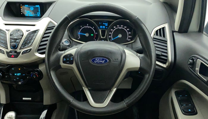 2016 Ford Ecosport TITANIUM 1.5L DIESEL, Diesel, Manual, 1,06,299 km, Steering Wheel Close Up