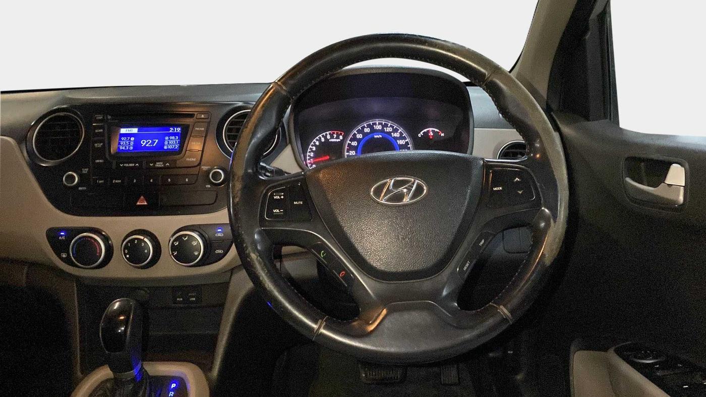 2014 Hyundai Grand i10 ASTA AT 1.2 KAPPA VTVT, Petrol, Automatic, 70,046 km, Steering Wheel Close Up