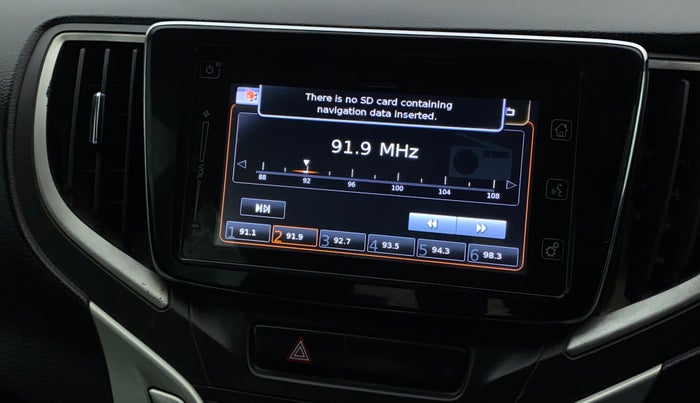 2018 Maruti Baleno ALPHA CVT PETROL 1.2, Petrol, Automatic, 70,027 km, Infotainment system - GPS Card not working/missing