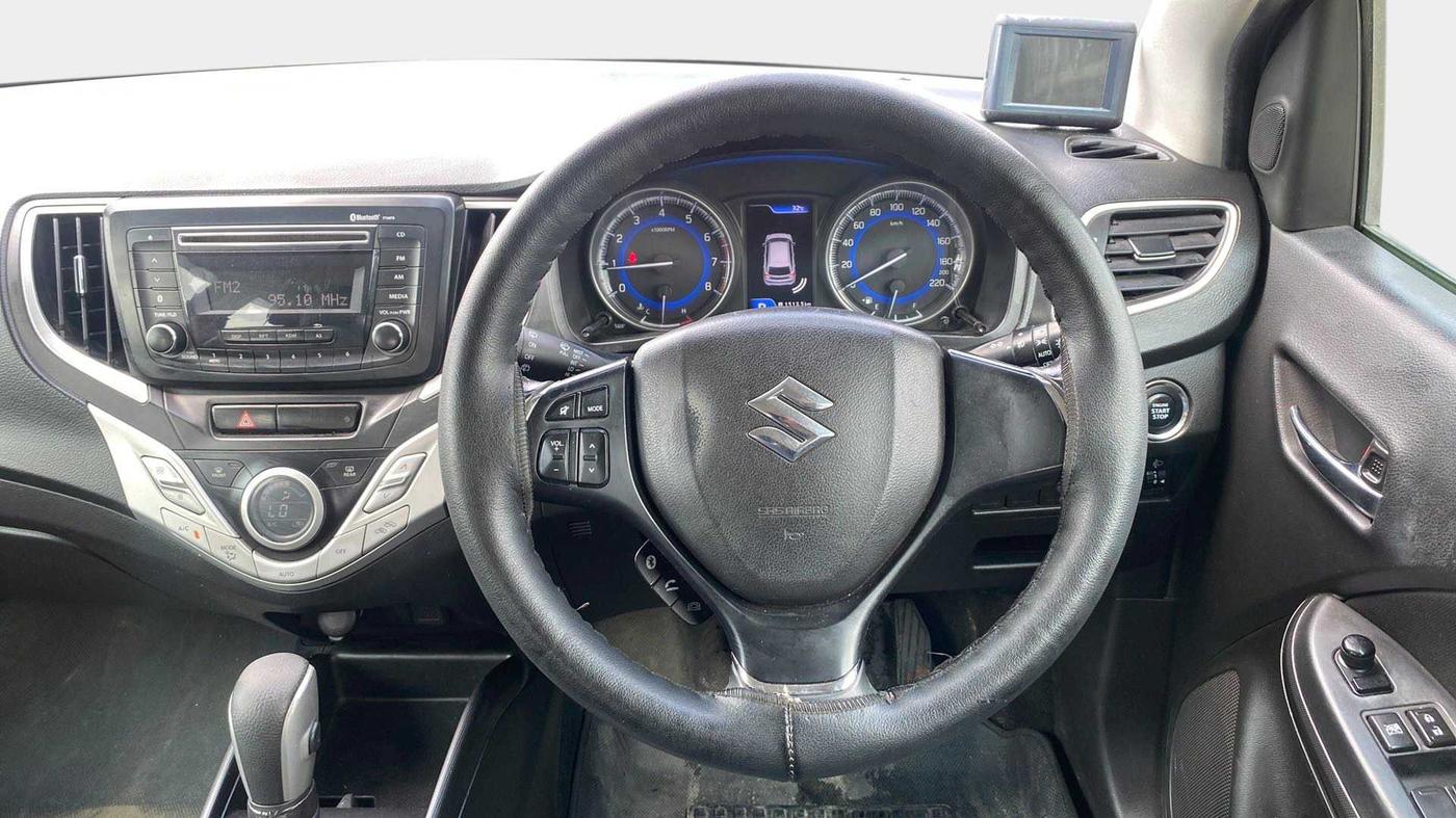 2017 Maruti Baleno ZETA CVT PETROL 1.2, Petrol, Automatic, 31,469 km, Steering Wheel Close Up