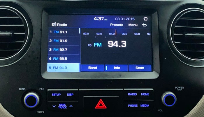 2019 Hyundai Grand i10 SPORTZ 1.2 KAPPA VTVT, Petrol, Manual, 74,426 km, Infotainment System