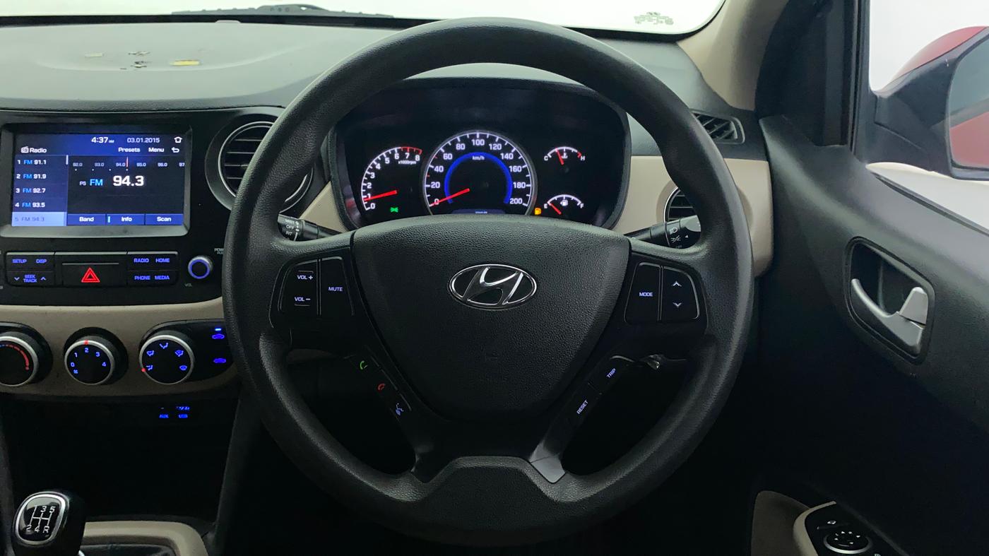 2019 Hyundai Grand i10 SPORTZ 1.2 KAPPA VTVT, Petrol, Manual, 74,426 km, Steering Wheel Close Up
