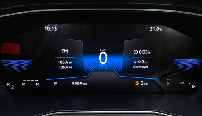 2022 Volkswagen TAIGUN TOPLINE 1.0 TSI AT, Petrol, Automatic, 5,909 km, Odometer Image