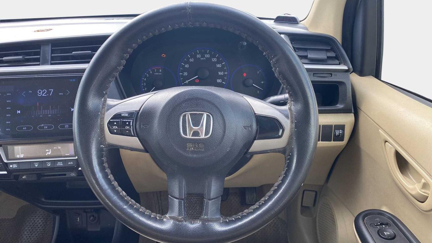 2017 Honda Amaze 1.2L I-VTEC S OPT, CNG, Manual, 89,261 km, Steering Wheel Close Up