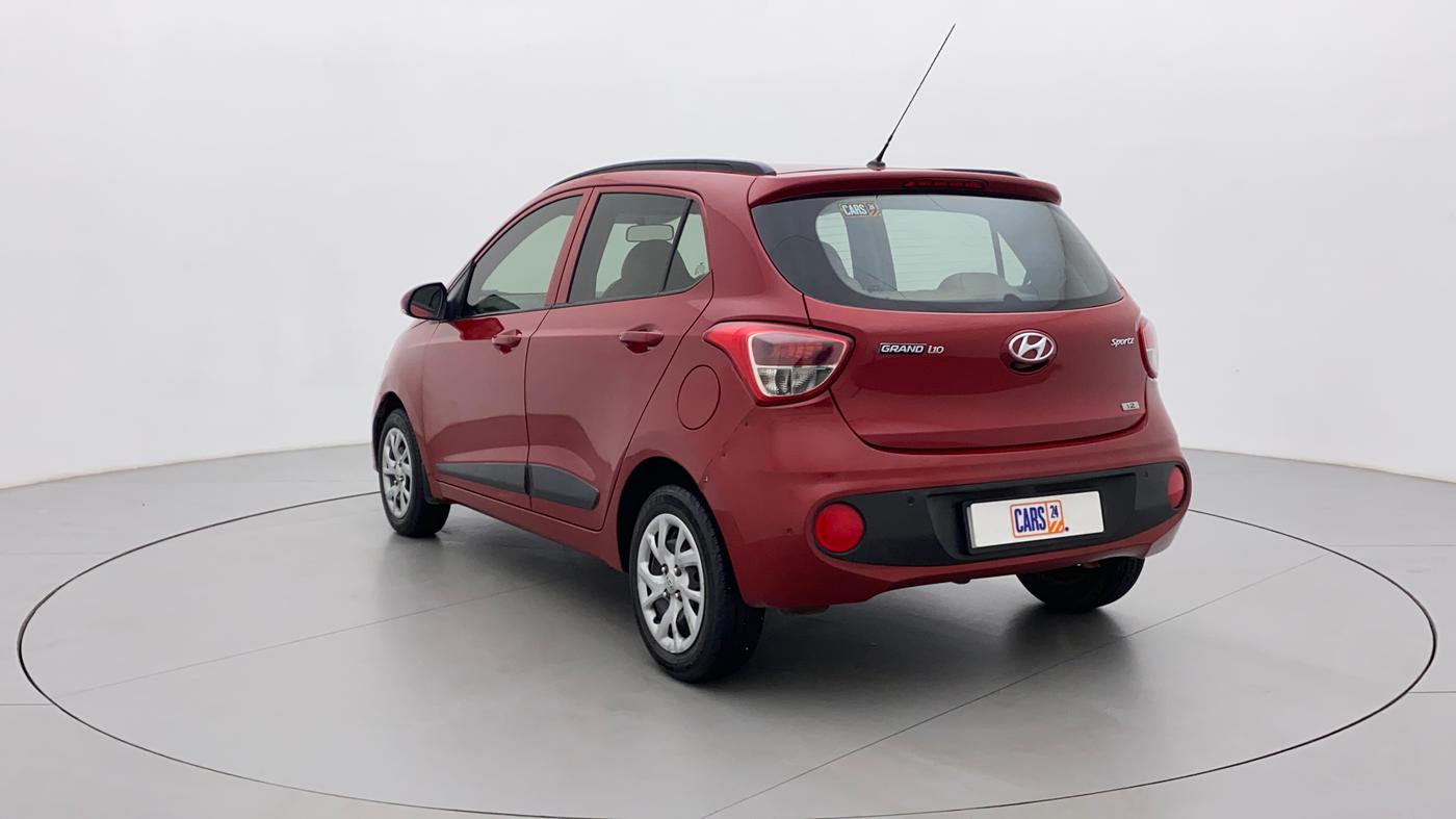 2017 Hyundai Grand i10 SPORTZ (O) 1.2 KAPPA VTVT, Petrol, Manual, 90,255 km, Left Back Diagonal