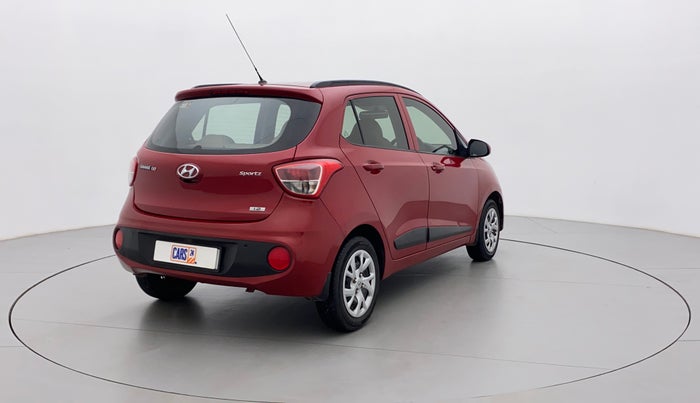 2017 Hyundai Grand i10 SPORTZ (O) 1.2 KAPPA VTVT, Petrol, Manual, 90,255 km, Right Back Diagonal