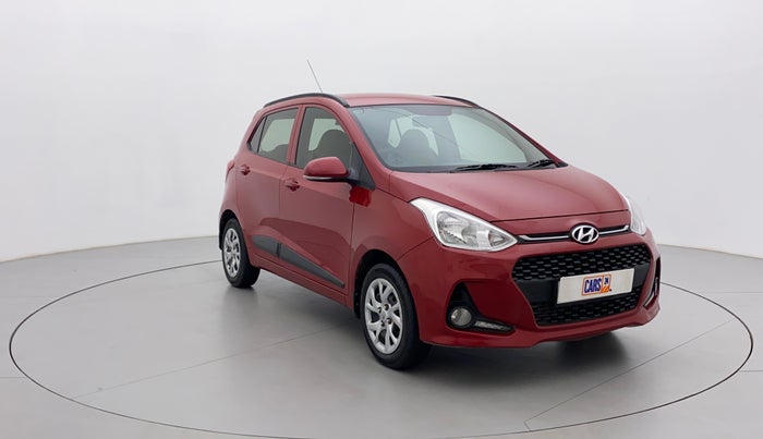2017 Hyundai Grand i10 SPORTZ (O) 1.2 KAPPA VTVT, Petrol, Manual, 90,255 km, Right Front Diagonal