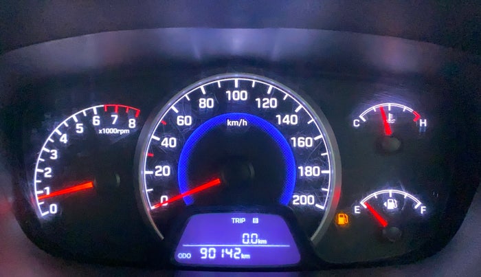 2017 Hyundai Grand i10 SPORTZ (O) 1.2 KAPPA VTVT, Petrol, Manual, 90,255 km, Odometer Image