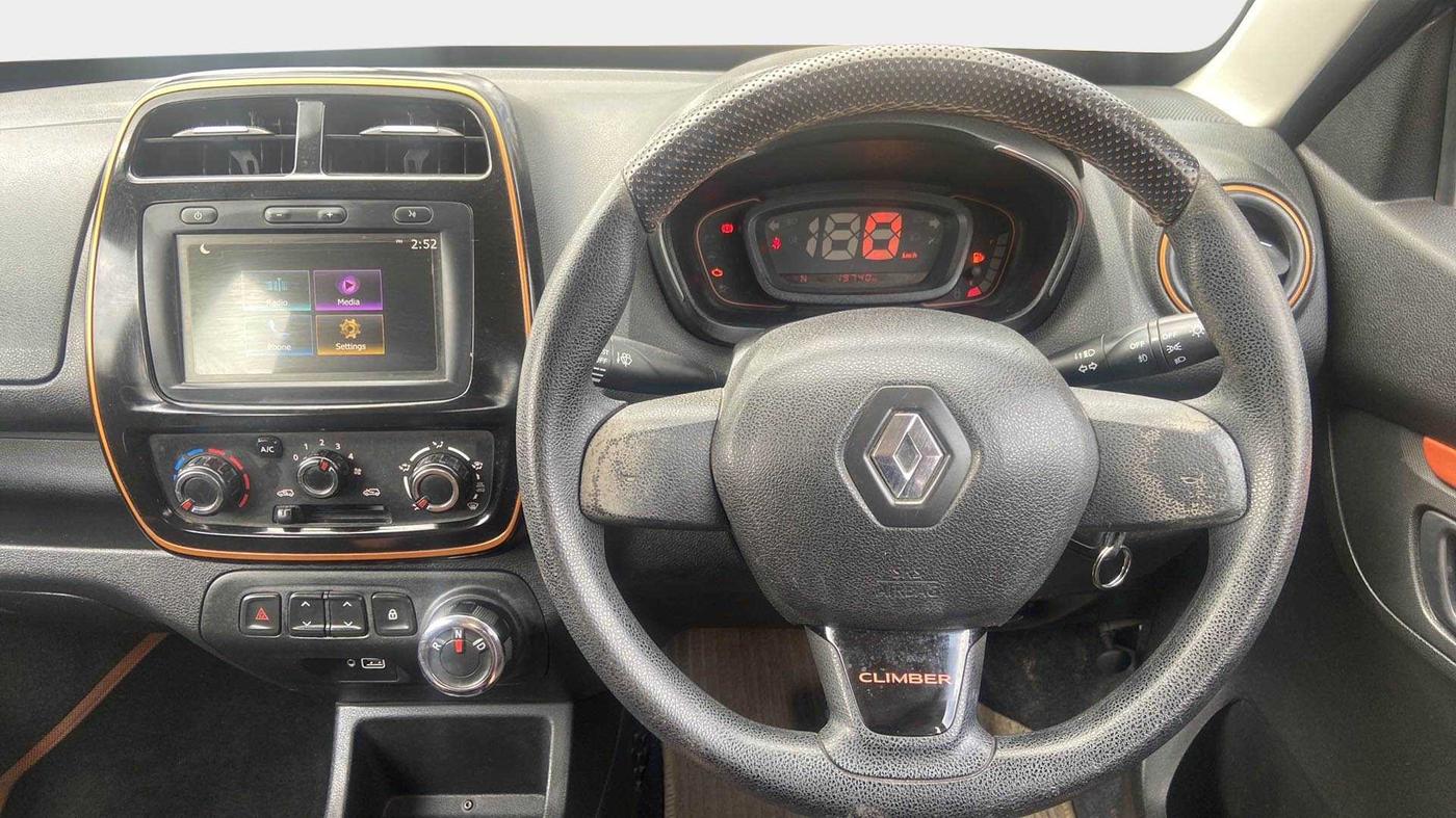 2019 Renault Kwid CLIMBER 1.0 AMT, Petrol, Automatic, 19,792 km, Steering Wheel Close Up