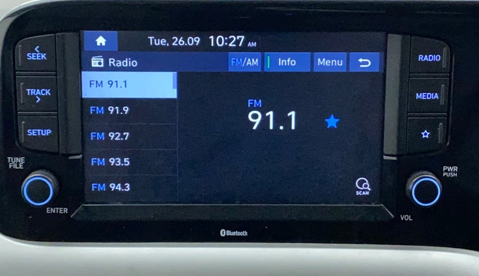 2019 Hyundai GRAND I10 NIOS SPORTZ AMT 1.2 KAPPA VTVT, Petrol, Automatic, 27,749 km, Infotainment System