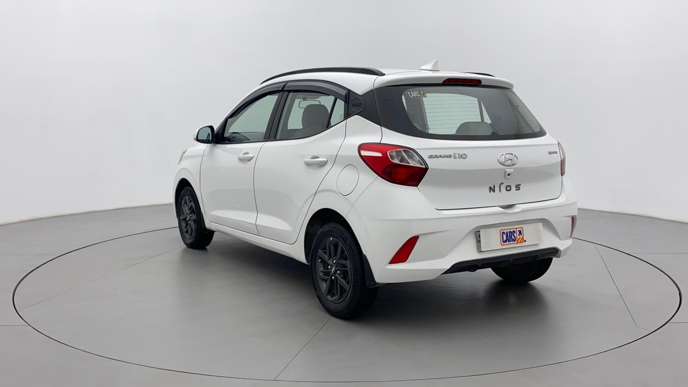 2019 Hyundai GRAND I10 NIOS SPORTZ AMT 1.2 KAPPA VTVT, Petrol, Automatic, 27,749 km, Left Back Diagonal