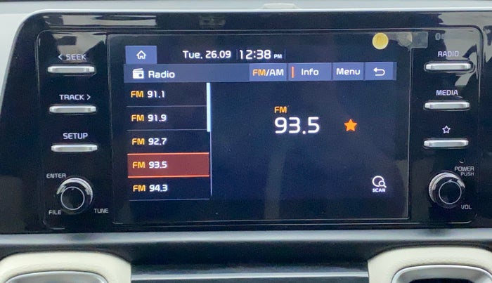 2020 KIA SONET HTX 1.0 IMT, Petrol, Manual, 49,218 km, Infotainment System
