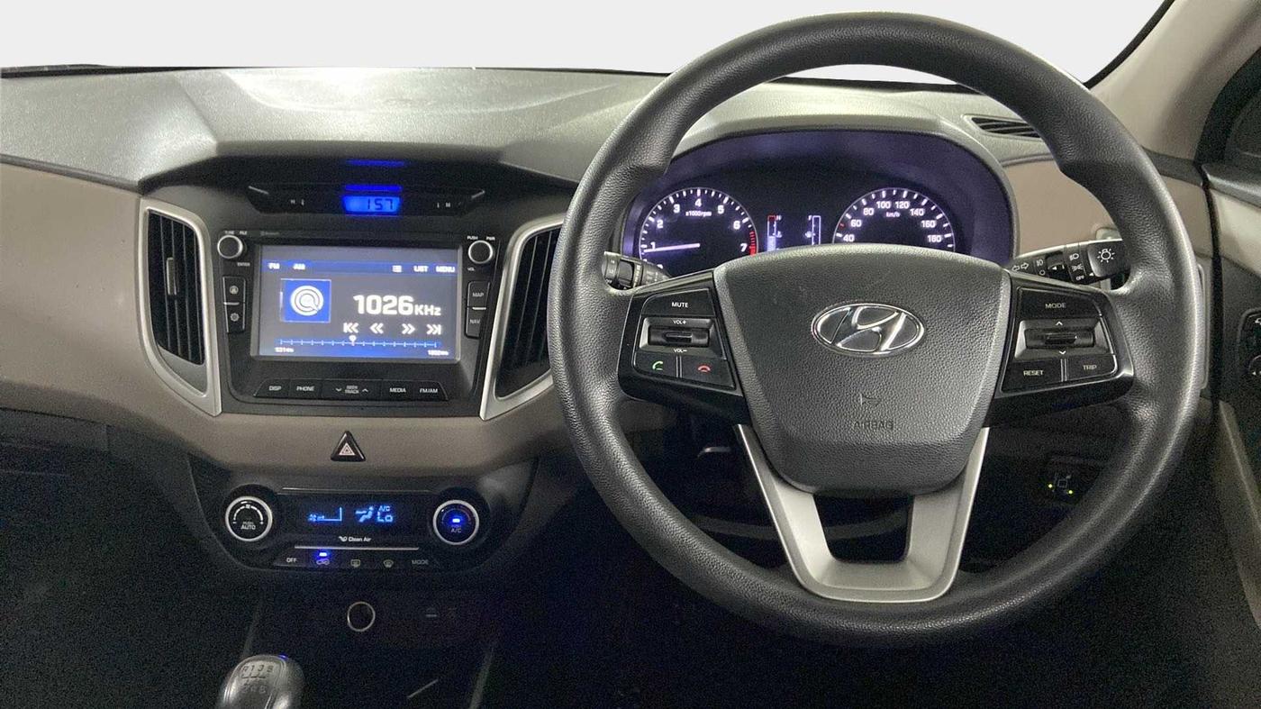2017 Hyundai Creta SX PLUS 1.6 PETROL, CNG, Manual, 69,689 km, Steering Wheel Close Up