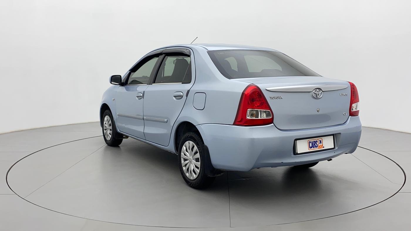 2012 Toyota Etios G, Petrol, Manual, 1,02,392 km, Left Back Diagonal
