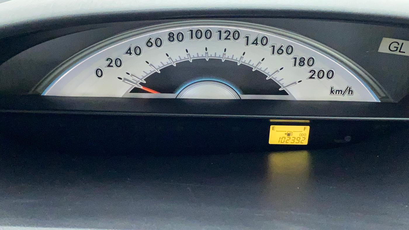 2012 Toyota Etios G, Petrol, Manual, 1,02,392 km, Odometer Image