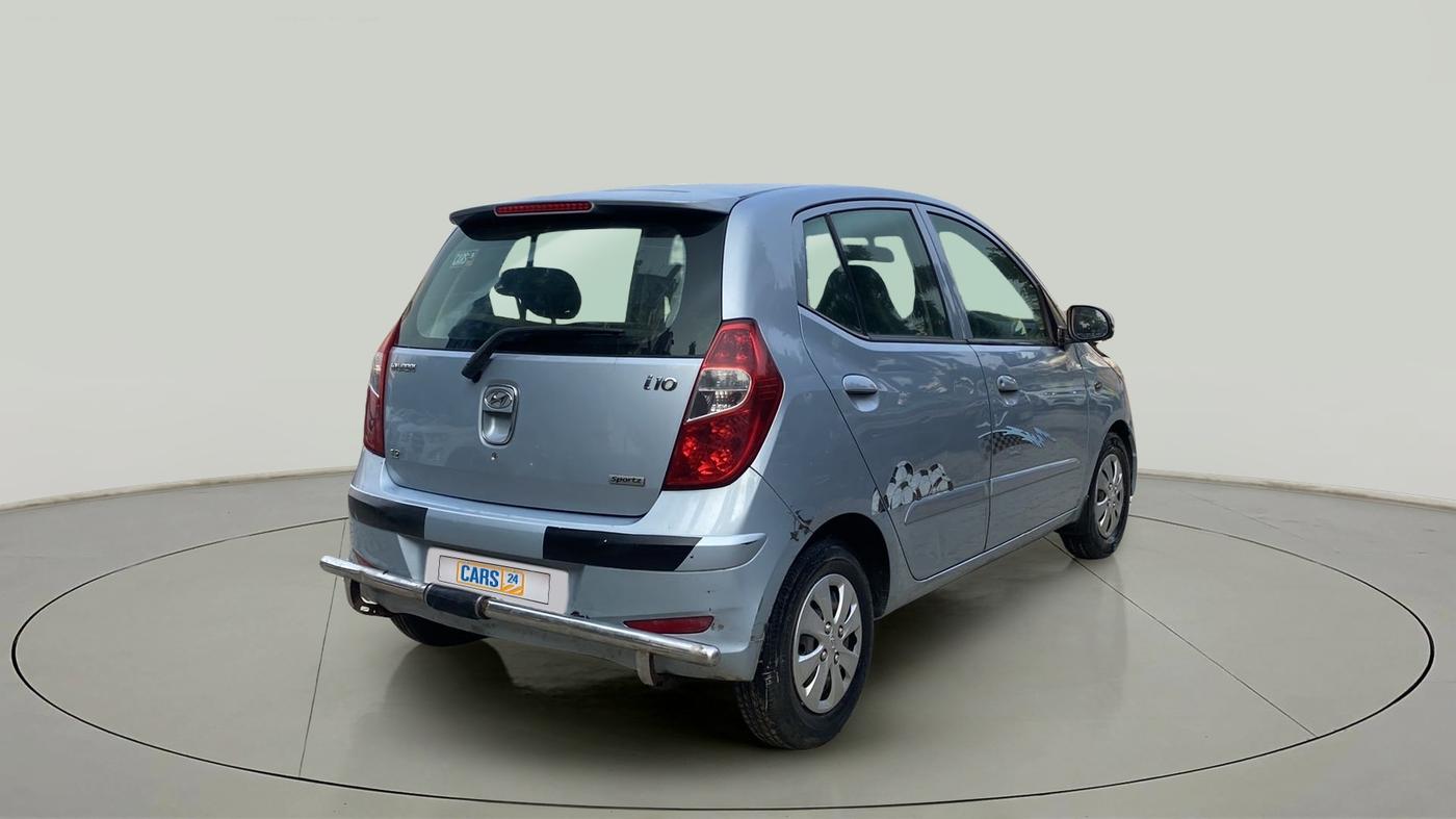 2010 Hyundai i10 SPORTZ 1.2, Petrol, Manual, 28,036 km, Right Back Diagonal