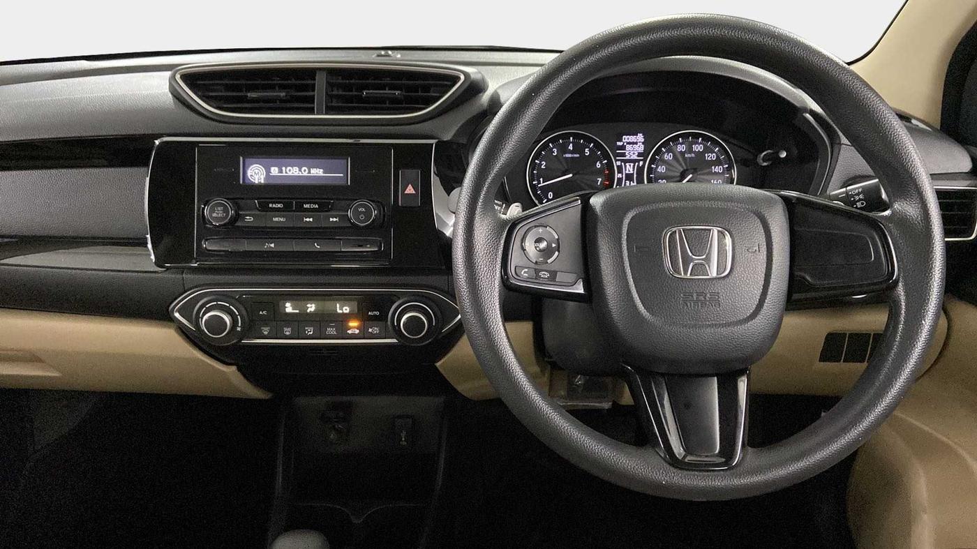 2018 Honda Amaze 1.2L I-VTEC V CVT, Petrol, Automatic, 8,960 km, Steering Wheel Close Up