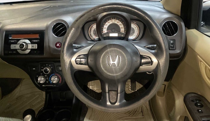 2013 Honda Brio S MT, Petrol, Manual, 68,455 km, Steering Wheel Close Up