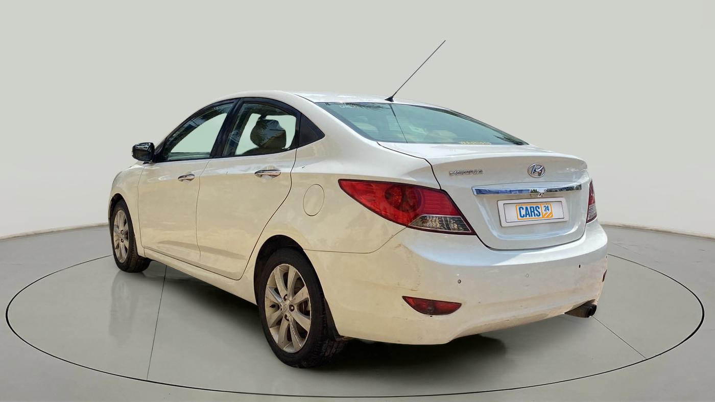 2012 Hyundai Verna FLUIDIC 1.6 CRDI SX, Diesel, Manual, 93,863 km, Left Back Diagonal