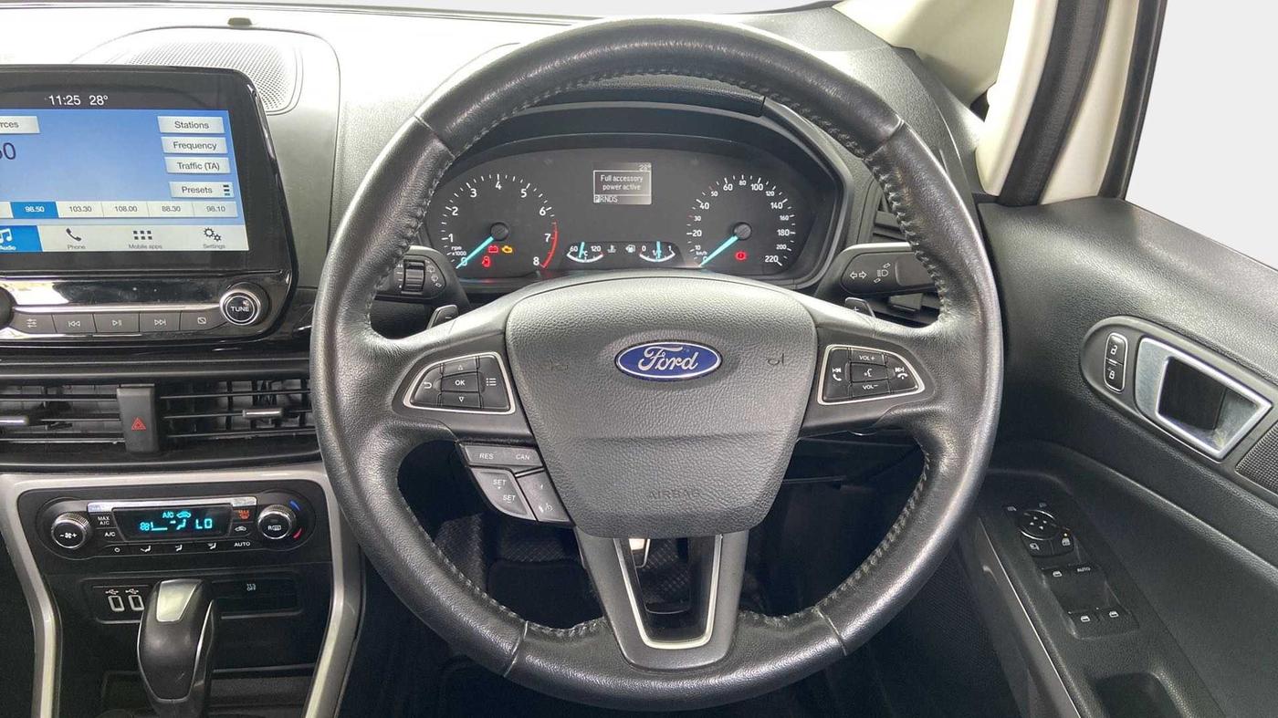 2018 Ford Ecosport TITANIUM + 1.5L PETROL AT, Petrol, Automatic, 58,620 km, Steering Wheel Close Up