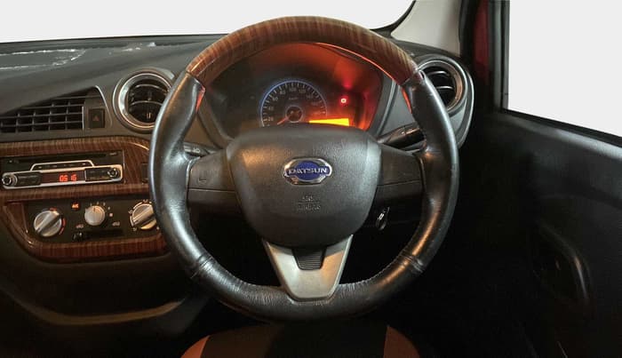 2017 Datsun Redi Go S, Petrol, Manual, 50,369 km, Steering Wheel Close Up