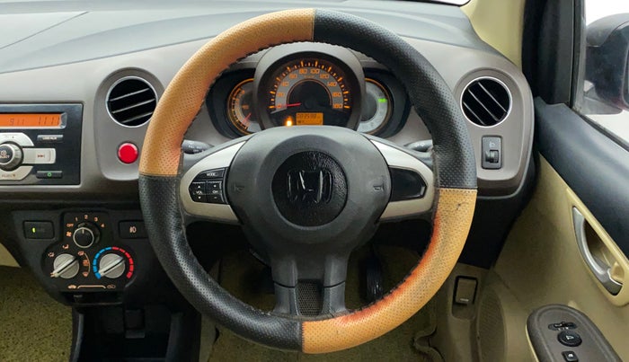 2012 Honda Brio V MT, Petrol, Manual, 83,598 km, Steering Wheel Close Up