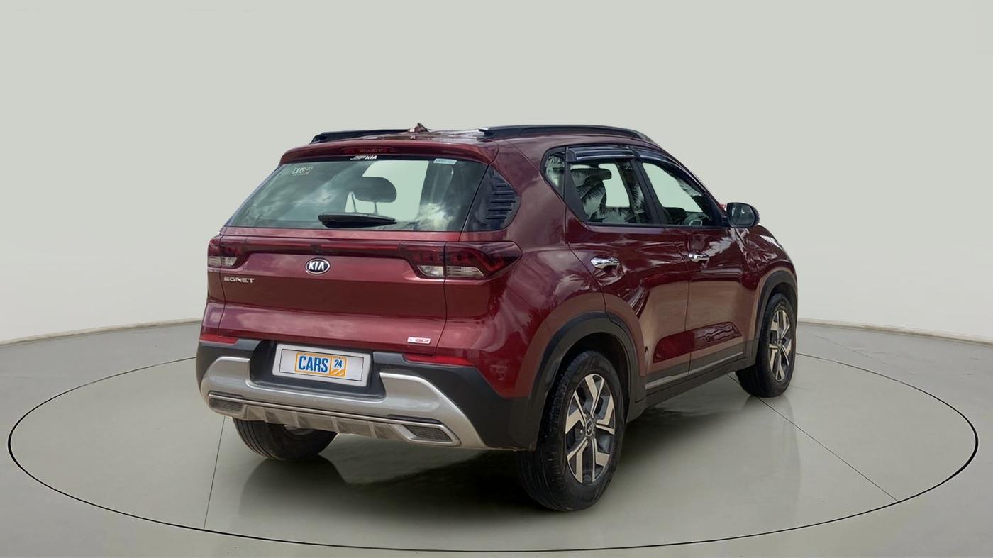 2021 KIA SONET HTX PLUS 1.0 IMT, Petrol, Manual, 36,352 km, Right Back Diagonal