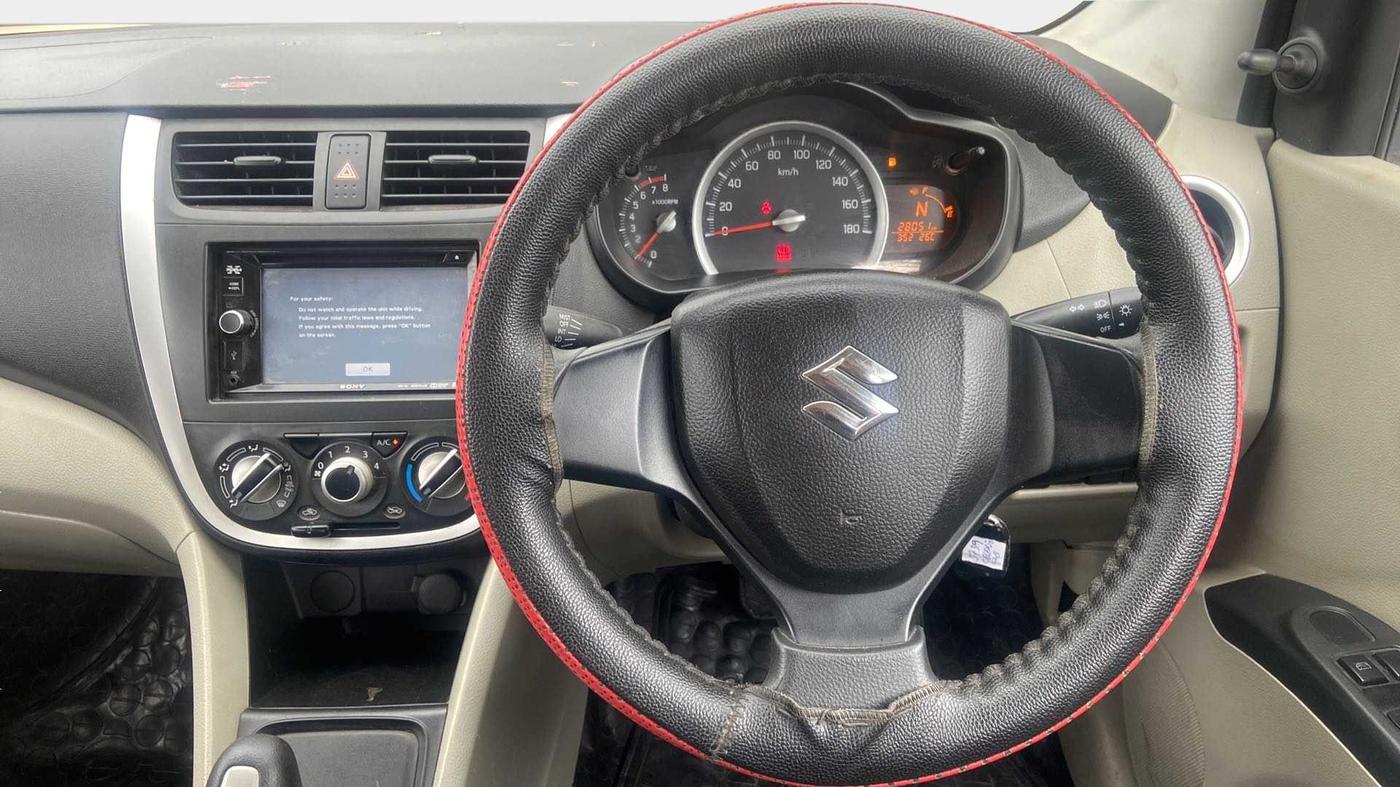 2015 Maruti Celerio VXI AMT, Petrol, Automatic, 28,051 km, Steering Wheel Close Up