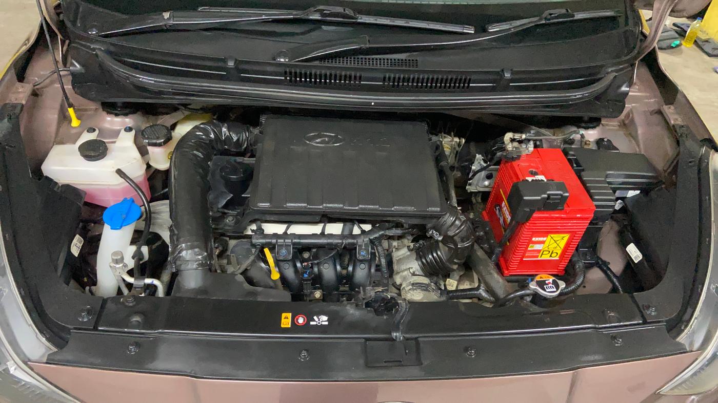 2021 Hyundai AURA SX 1.2, Petrol, Manual, 13,258 km, Engine View